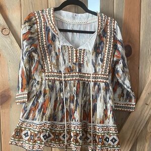 Bohemian Multicolor Women's Top